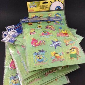 15 Packages Spongebob Squarepants Nickelodeon Raised 3D Sticker Sheets NEW 200+